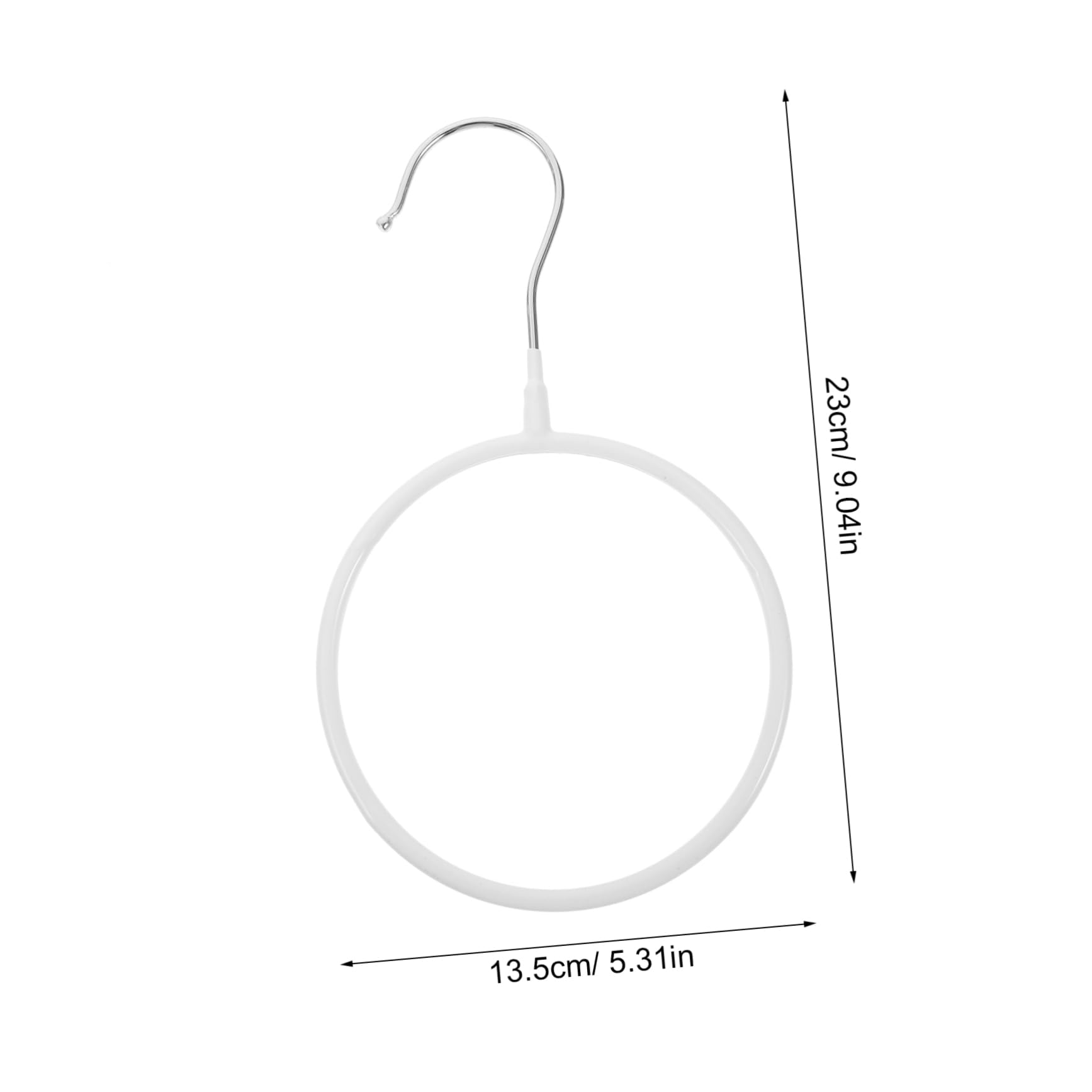 Cabilock 10Pcs Scarf Hanger Organizer for Neckties Shawls Scarves Non Slip Coated Design for Closet Storage Space Saving