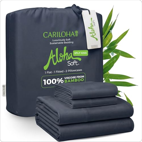 Cariloha Aloha Soft 100% Organic Bamboo Viscose Sheets...