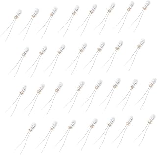 EX ELECTRONIX EXPRESS 30 Pack T-1 3/4 Incandescent Lamps with Wire Terminals, 5V, 60mA