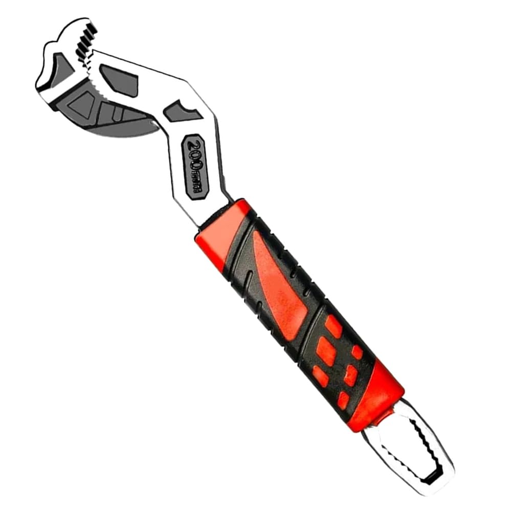 Aundhegrtt As Shown Self Locking Adjustable Wrench 50 Steel Pipe Wrench Self Locking Adjustable Wrench