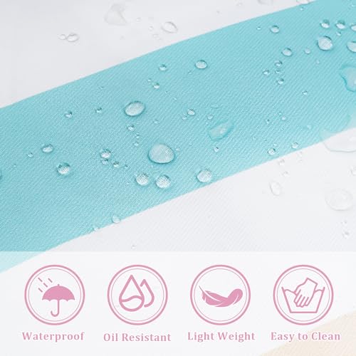 Stylish Waterproof Beach Tote Bag for Women, Large Capacity Zipper Closure with Rope Shoulder Straps4