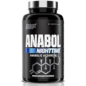 Anabol PM Nighttime Muscle Builder & Sleep Aid | Anabolic Muscle Building Supplement | Clinically Researched RIPFACTOR, Epicatechin & More | Post Workout Muscle Recovery & Strength – 60 Pills