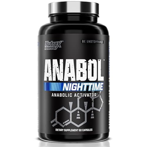 Anabol PM Nighttime Muscle Builder & Sleep Aid | Anabolic Muscle Building Supplement | Clinically Researched RIPFACTOR, Epicatechin & More | Post Workout Muscle Recovery & Strength – 60 Pills