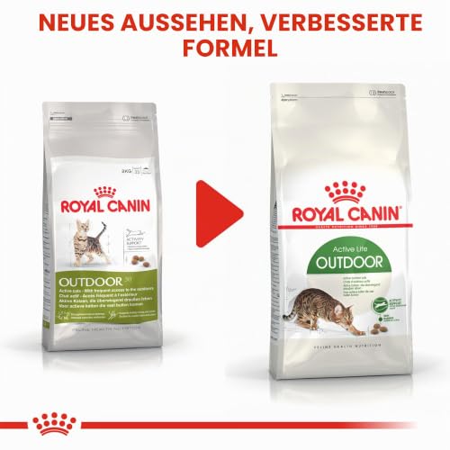 ROYAL CANIN Outdoor | 400 g | Trockenfutter für Katzen | Für ausgewachsene Katzen (vom 1. bis zum 7. Lebensjahr) mit häufigem Freilauf und regelmäßiger Bewegung