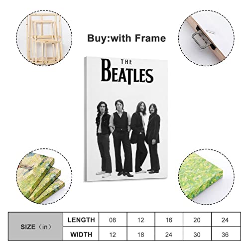 Poster de groupe de rock britannique The Beatles – Décoration murale rétro – Décoration murale pour la maison et la… - Les Beatles, Paul McCartney, John Lennon, RIngo Starr, George Harrison Poster de groupe de rock britannique The Beatles - Décoration murale rétro - Décoration murale pour la maison et la… – Image 3
