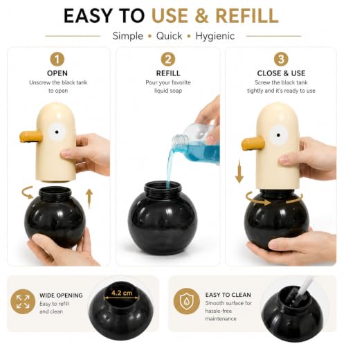 Image of Automatic Soap Dispenser Touchless | Infrared Sensor Liquid Soap Dispenser | Rechargeable /Battery Operated | Waterproof Hand Wash Dispenser for Kitchen & Bathroom (Modal - 1)