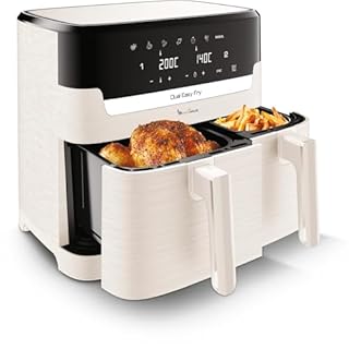 Moulinex Easy fry Collection Ivoire, 8L, Jusqu'à 8 personnes, 6 Programmes intuitifs, Air Fryer, Repas complet, synchronisation, Économie d'énergie, Application dédiée, EZ901AF0