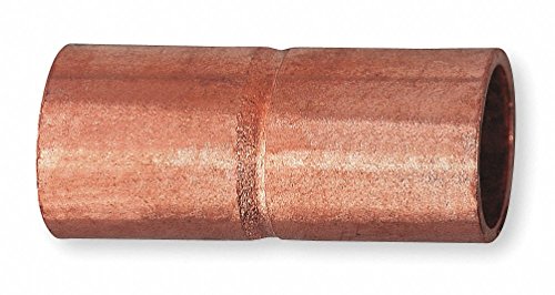 NIBCO Wrot Copper Coupling, Rolled Tube Stop, C x C Connection Type, 3/16