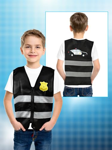Disfraz de Chaleco Policía para Niños 3 Pzs miniatura 7