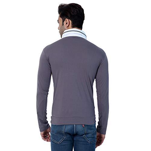 Image of Black Collection Men's Plain Slim Fit Full Sleeve T-Shirt