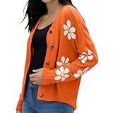 Style : Cardigan à manches longues tricoté pour femme, élégant et raffiné, avec un col en V boutonné sur le devant, offrant un pull ample et tendance de style manteau