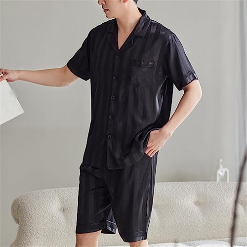 Men's Pyjamas Short-sleeved Shorts Thin Section Can Be Worn Outside Loungewear Suit2