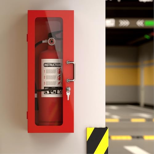 RDUIGT Wall Mount Fire Extinguisher Cabinet for 10LB Fire Extinguisher
