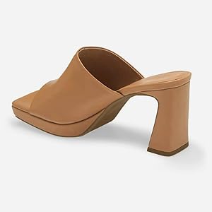Amazon.com | Trish Lucia Womens Platform Chunky Heels Mules