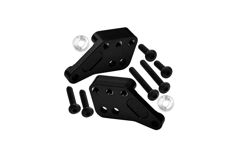 GPM 7075 Alloy Front/Rear Shock Mount for TRAXXAS 1/8 6S MAXX SLASH-102076-4 (Black)