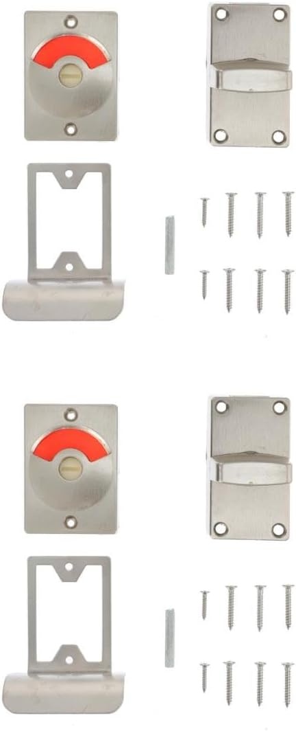 COHEALI 2pcs Public Toilet Indicator Lock Door Bolt Occupancy Indicator for Restroom Partition for and Bathrooms