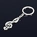 Kawailay 4 Pcs Music Notes Keychains Metal Musical Symbol Keychain Keyfobm Music Theme Party Keyring for Men Women Music Teachers Student Musicians Birthday Party
