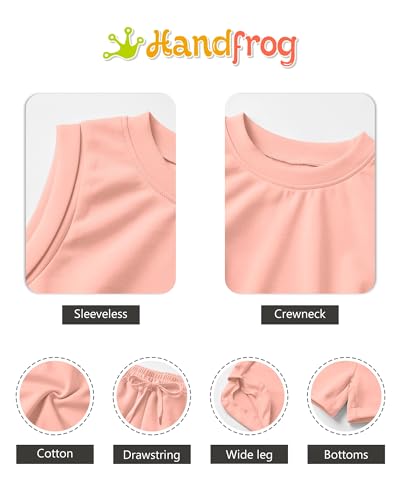 Image of Girls 2 Piece Outfits 2025 Trendy Clothes Summer Cute Sleeveless Tops Shorts Clothing Sets Activewear