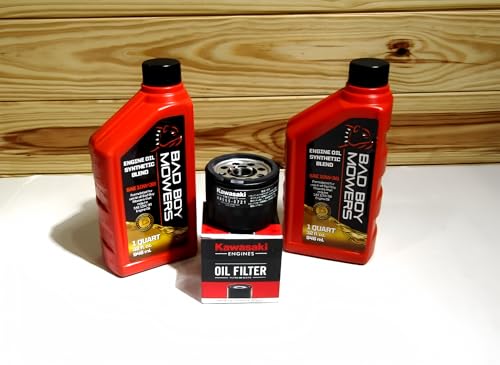 Pro Parts Place, PPP Bad Boy Engine Oil Change Kit for all Bad boy Mowers with Kawasaki MZ ZT Avenger
