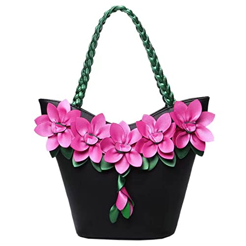 Large Capacity Hand Bill Shoulder Bag Bag Women's Fashion Flower Braided Women's Handling Bag Fashion Shoulder bag Purse