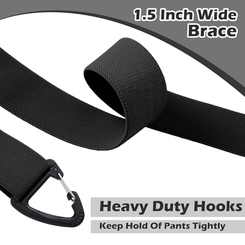 Sintege X Back Hidden Suspender 1.5 Inches Under Clothing Heavy Duty Work Suspenders for Men Women3