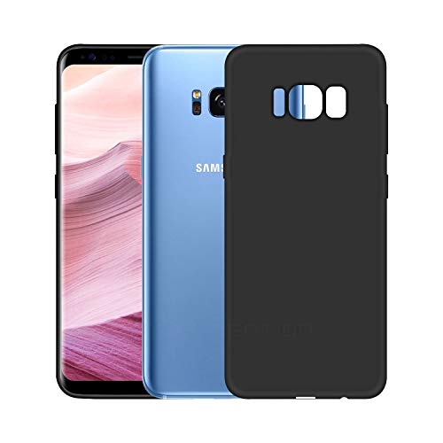 Image of Case Creation Luxurious OG Series for Samsung Galaxy S8 Plus Case Cover,Anti-Dirty Slim Case Frosted Matte Cute Candy TPU Raised Bezel (Splash of Color) Back Cover for Samsung S8 Plus -Black