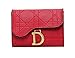 Produktbild NOLOGO Wallte Nette Mappe der Frauen kurzes Portemonnaie Damen Portemonnaie Bi-fold-Kartenhalter (Color : Red)