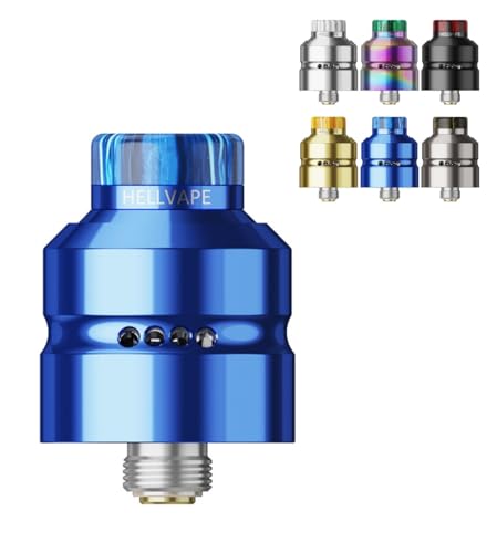 Hellvape Dead Rabbit Mini RDA Tank Atomizer (20mm) wxCv fbhrbg ~j ^N Ag}CU[ fhr dq^oR Vape xCv (Blue)