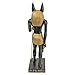 Design Toscano WU67877 Anubis Jackal God of the Egyptian Realm Figurine Statue, 8 Inch, Polyresin, Black and Gold