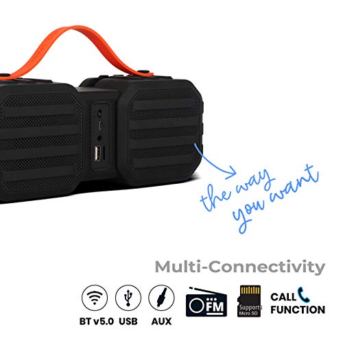 Image of (Refurbished) ZEBRONICS Sound Feast 50 14 Watt Wireless Bluetooth Portable Speaker (Black)