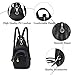 PORRASSO Women Sling Bag Small Backpack Ladies Fashion Shoulder Crossbody Daypack Waterproof PU Leather Chest Bag Multi-function Shoulder Bag for Outdoor Traveling Sport Red Wine
