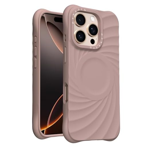 ORNARTO Vortuxe for iPhone 16 Pro Max Case 6.9" | 2X MIL-STD Drop Protection | Compatible with MagSafe | Sleek Aesthetic Liquid Silicone Phone Cover - Latte