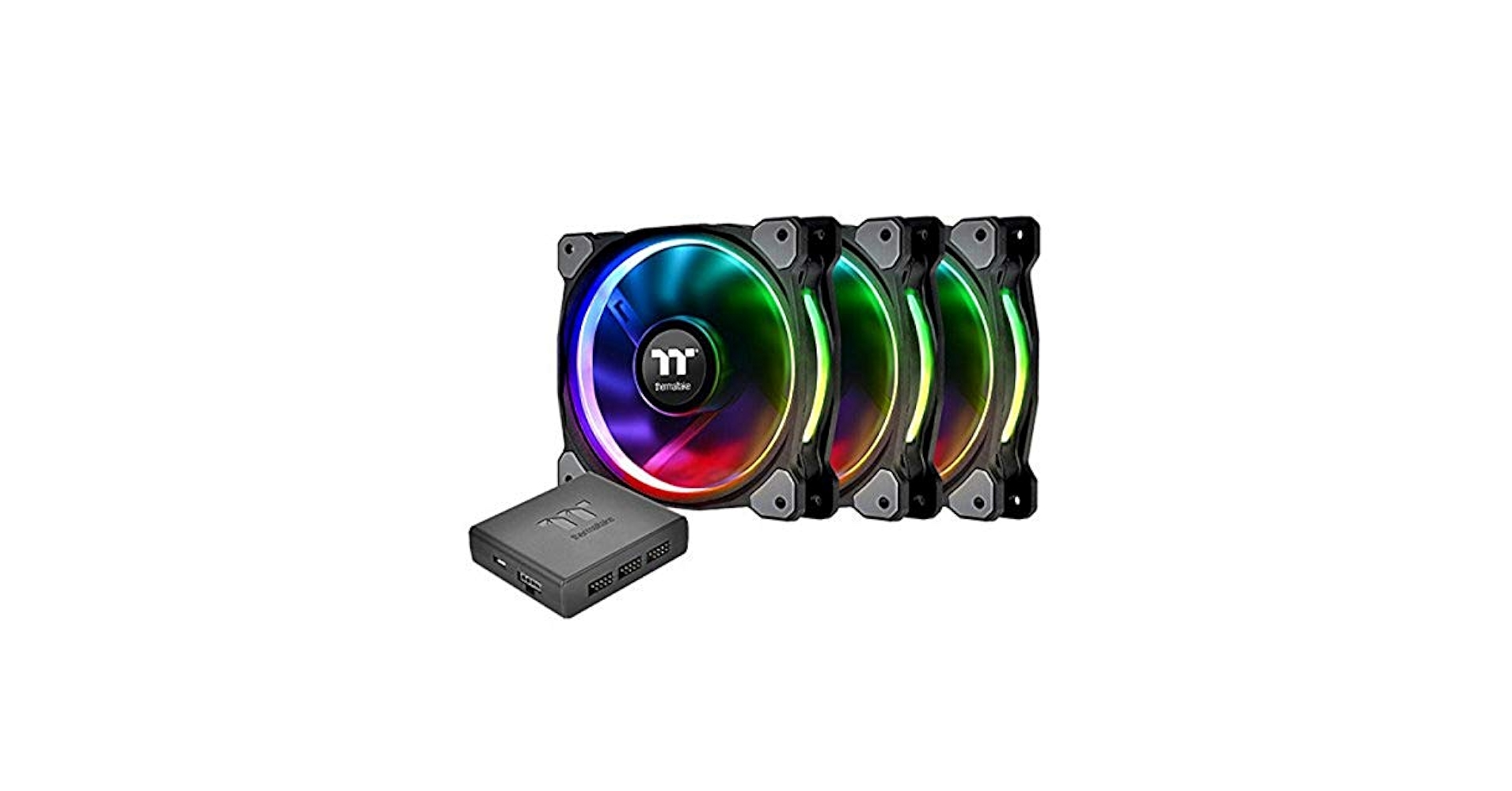 PC用ファン・クーラー Riing Trio PLUS 14 RGB THERMALTAKE ThermaltakeThermaltake Riing 14 LED RGB 256 Colors Fan (3
