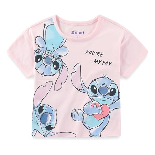 Image of Disney Lilo & Stitch Girls Short Sleeve T-Shirt and Shorts Set for Little and Big Kids