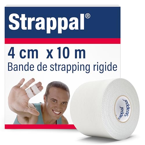 Strappal Rigid Medical Tape - Latex Free - 4cm x 10m, White, 1 Roll
