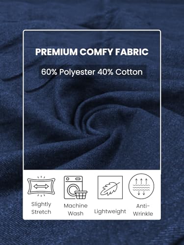 Image of GRECIILOOKS Men's Casual Denim Shirt's | Full Sleeve Regular Fit Jeans Shirt | Stylish Blue Denim Shirts for Men | Versatile for Everyday Wear