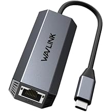 WAVLINK 5Gbps USB C to Ethernet Adapter, USB Type-C to RJ45 Gigabit LAN Ethernet Network Adapter for Windows, Mac OS, iPad OS and More