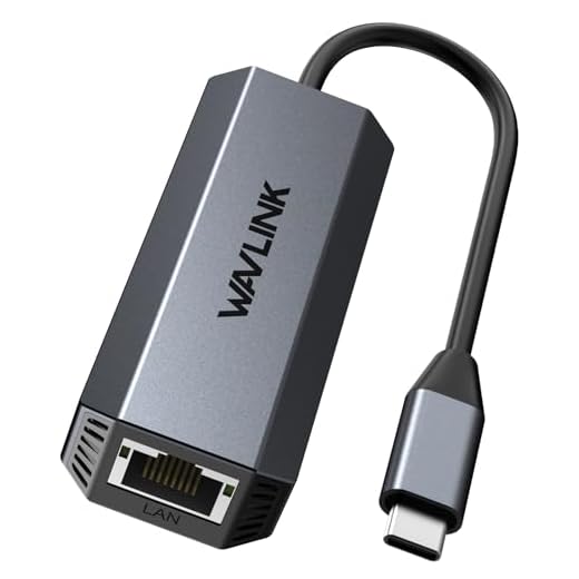 WAVLINK 5Gbps USB C Ethernet Adapter – 5G/2.5G/1G/100M/10M Auto-Adaptive, 10Gbps Cable Included, Aluminum Portable Dongle for MacBook Pro/Air/Neo, Windows 11/10, Linux, ChromeOS WL-NWU341G