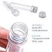 Aneco 30 Pieces 45 ml Clear Plastic Test Tubes with Screw Caps Jelly Belly Bean Cookie Nuts Bottle Containers for Jewelry Making, Birthday Goodie Bags, Bath Salt Vials