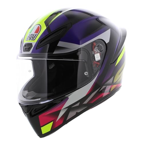 AGV K1 S motocicleta casco Fastlap negro púrpura rosa