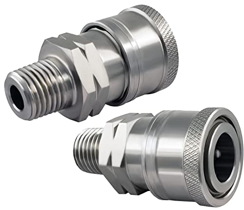Ultimate Washer Uw11-Pw4712, Female Coupler, Stainless Steel, 2-Pack (1/4") #TOP1