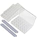KAKOO 3 Pcs Boîte de Rangement Bijoux, Kit de Boîte Broderie Diamant en Plastique Récipient Polyvalent avec 28 casiers Amovibles pour DIY Diamond Painting Outils Maquillage