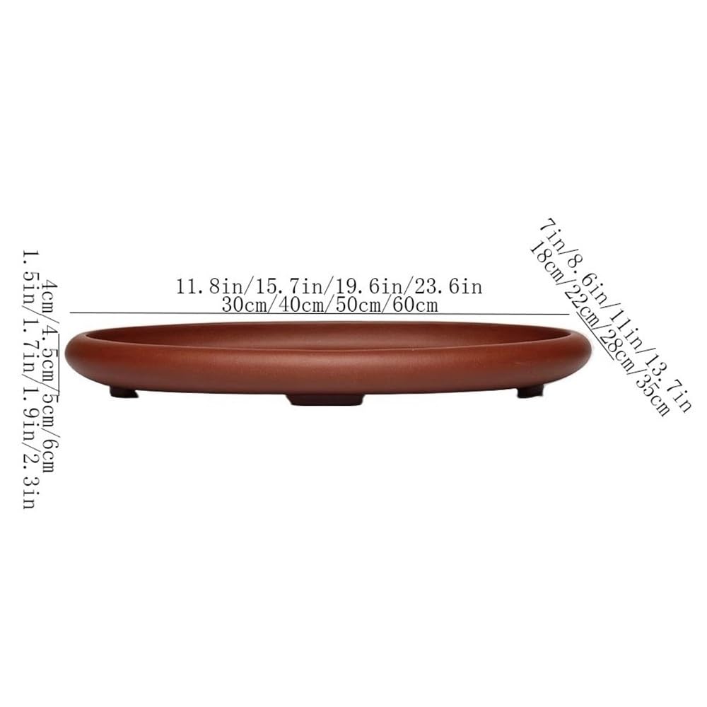 Versatile Sottovaso ellittico Grande for Piante in Argilla e Sabbia Viola(M)