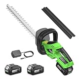 TaskStar 22' Hedge Trimmer Cordless, 20V Electric Bush...
