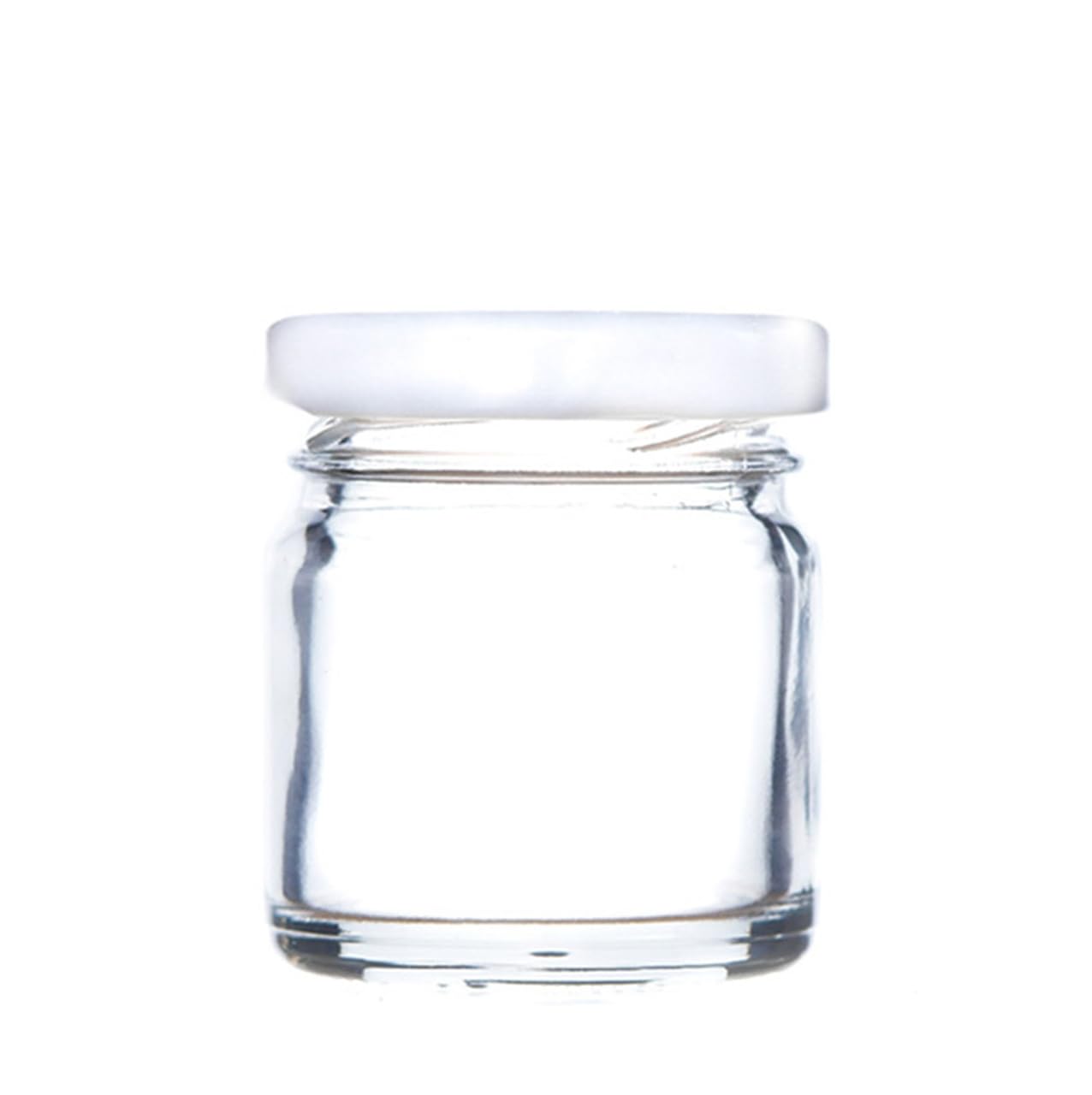 Wares Of Knutsford 200 X White Lid 200 X Mini Glass Jam Jars (41Ml) Empty Sample Jar - Jams Marmalade With Twist Off Lid (200 X White Lid)