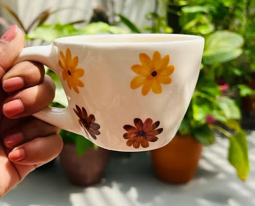 Image of Mystic Brown Ceramic Coffee Mug 200ml | Premium Tea Cup for Latte, Cappuccino, Green Tea & Hot Chocolate | Stylish Drinkware for Home & Office