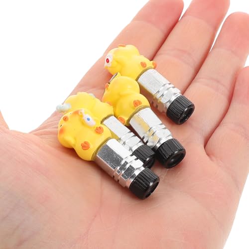 Cubiertas de válvula de bicicleta decorativas divertidas miniatura 3