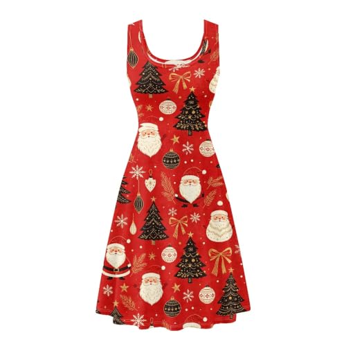 Image of TOADDITDO Womens Summer Sleeveless Tank Dress with 2 Side Pockets XS-4XL Plus Size