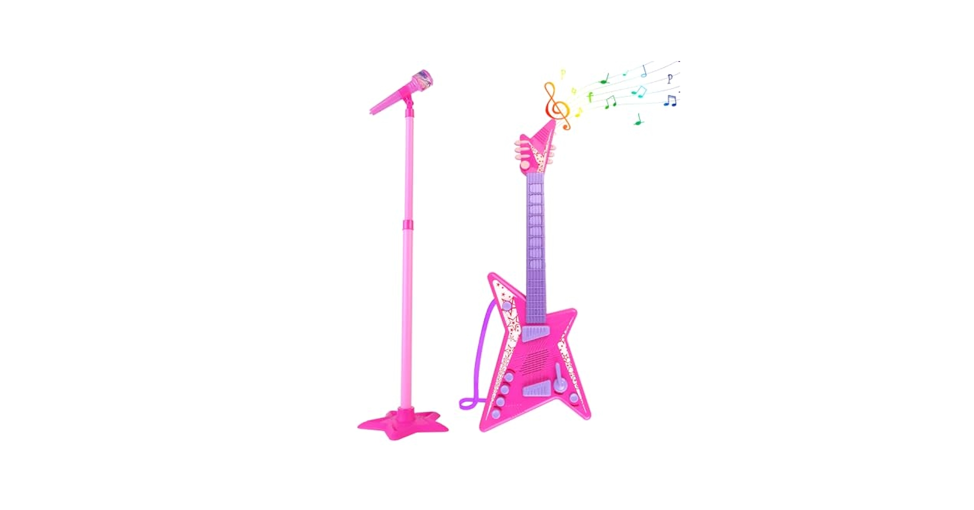 Amazon.com: deAO Kids Guitar and Microphone Set,Guitar Toys