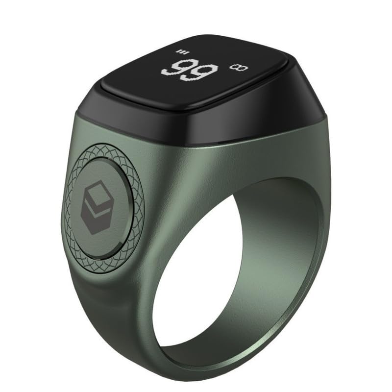 WESOKE® Metal App Controlled Smart Statistics Counter Smart Ring for Tracking Steps and Progress-image-8